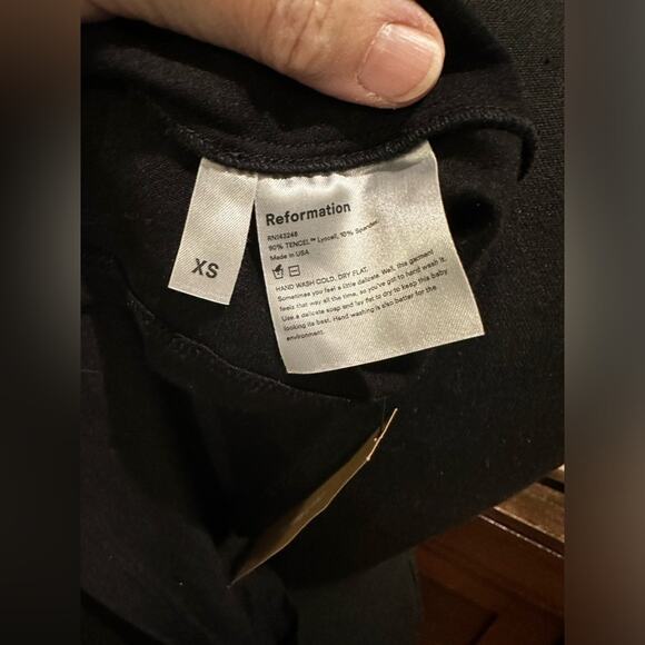 Reformation YARA ONE-SLEEVE STRETCH-JERSEY MINI DRESS - Picture 9 of 11